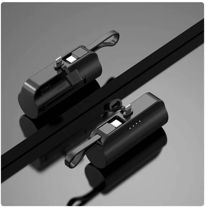 5000mAh Portable Charger with Built-In Cable - Magazin online