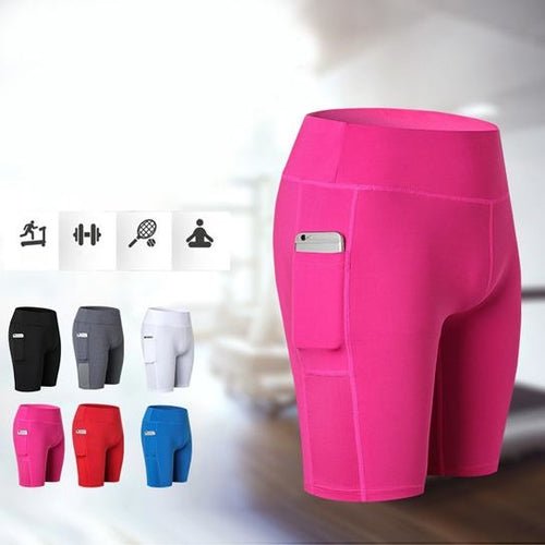 All Seasons Yoga Shorts Stretchable With Phone Pocket - Magazin online