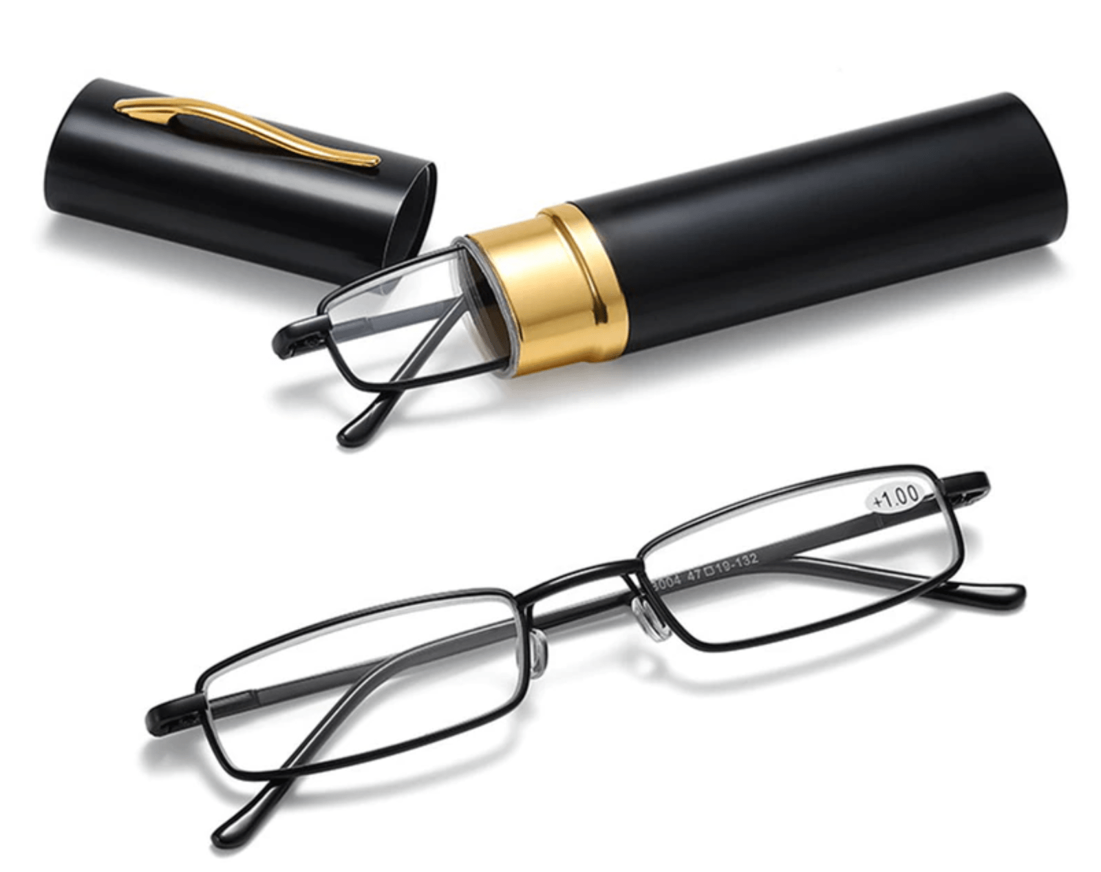 Classic HD Spring Compact Reading Glasses Readers Travel Slim Design with Case - Magazin online