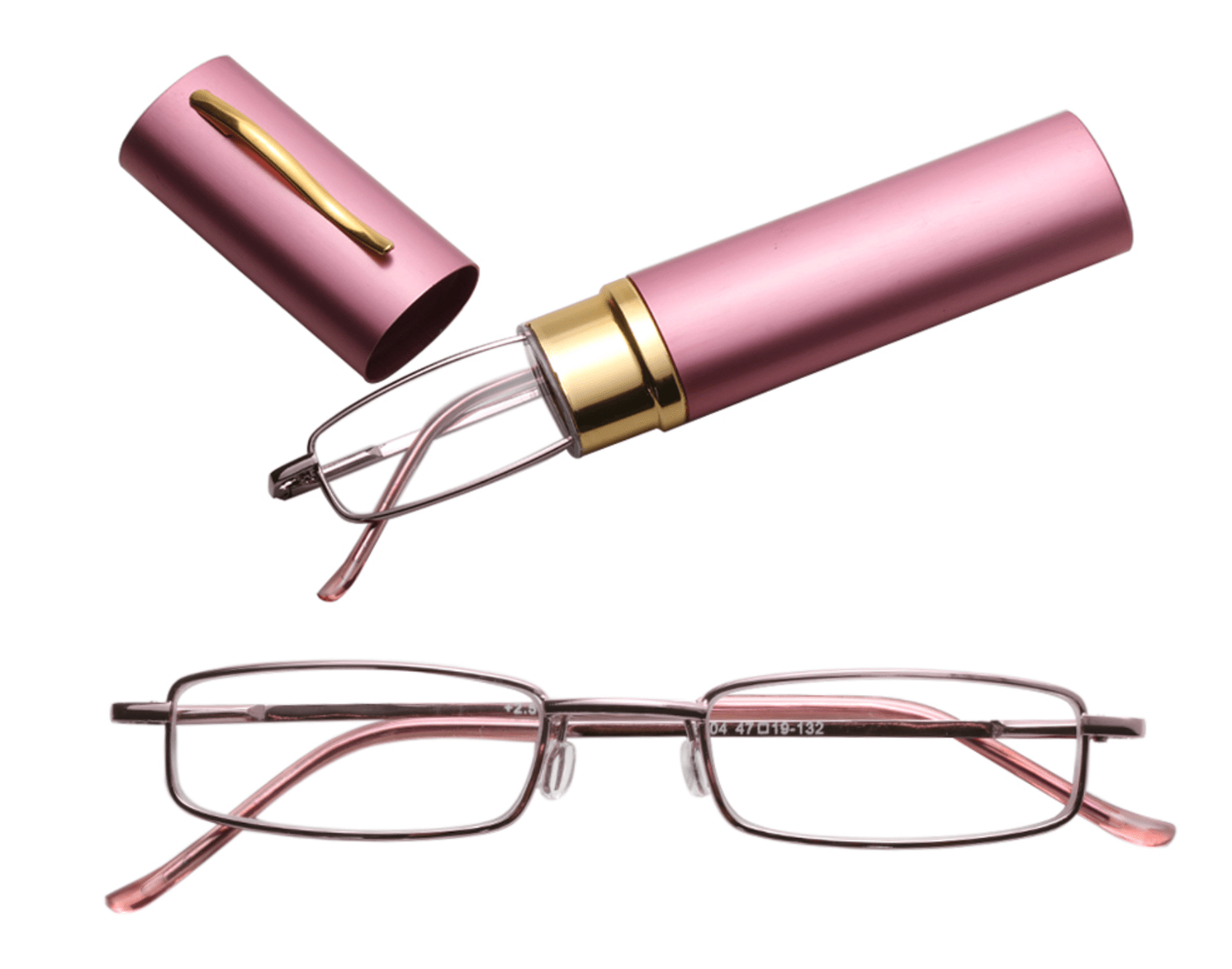 Classic HD Spring Compact Reading Glasses Readers Travel Slim Design with Case - Magazin online