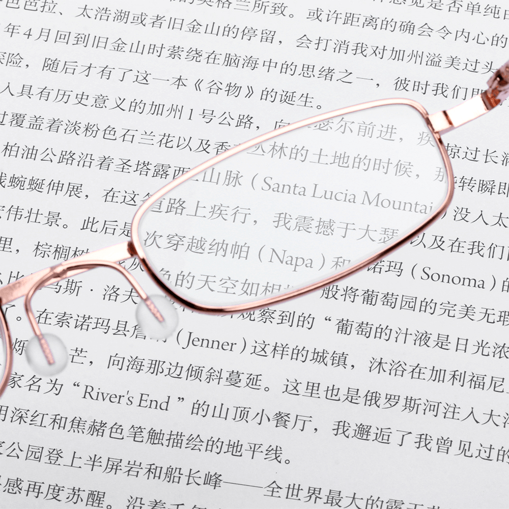 Classic HD Spring Compact Reading Glasses Readers Travel Slim Design with Case - Magazin online