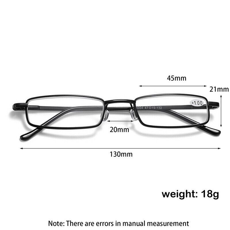 Classic HD Spring Compact Reading Glasses Readers Travel Slim Design with Case - Magazin online