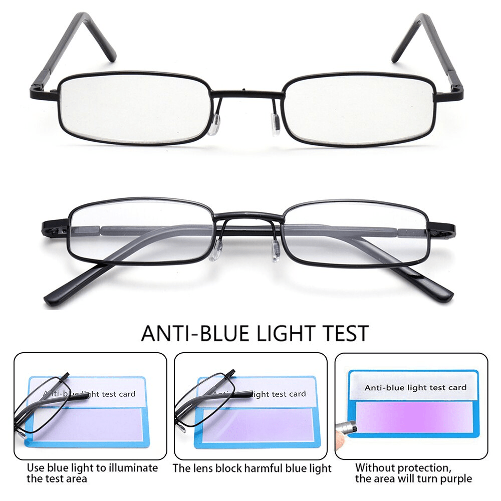 Classic HD Spring Compact Reading Glasses Readers Travel Slim Design with Case - Magazin online