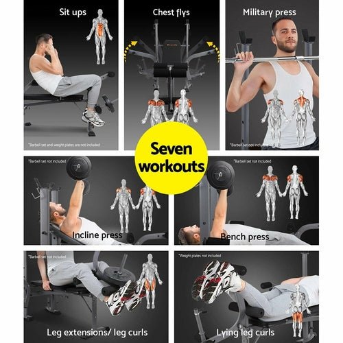 Everfit Multi Station Weight Bench Press Fitness Weights Equipment - Magazin online