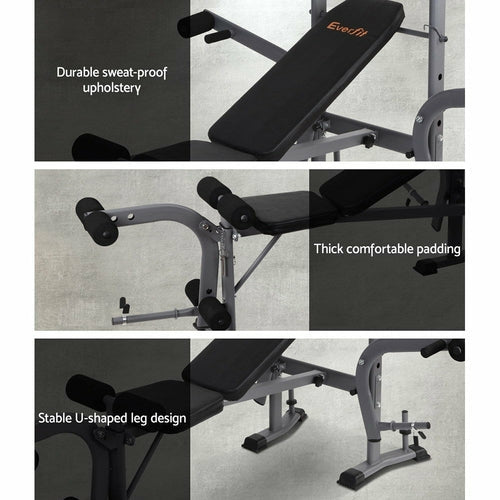 Everfit Multi Station Weight Bench Press Fitness Weights Equipment - Magazin online