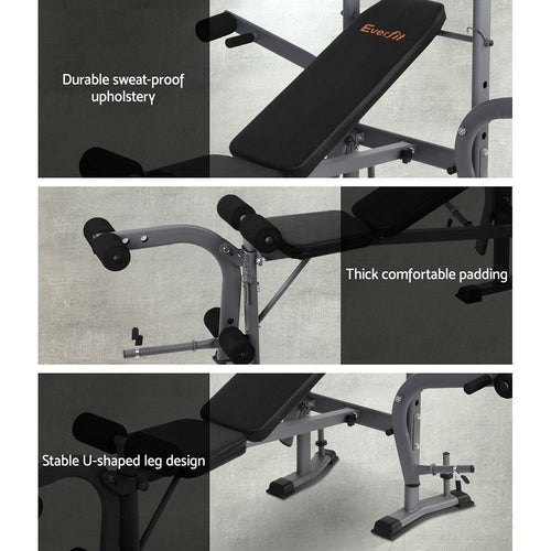 Everfit Weight Bench 8 in 1 Bench Press Adjustable Home Gym Station - Magazin online