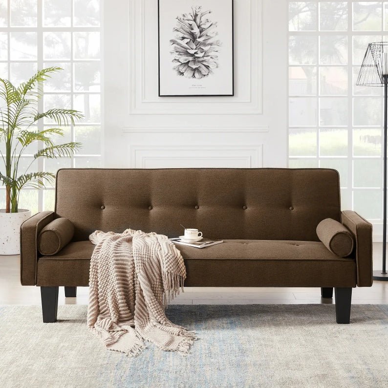 Fabric Sofa, Medieval Love Seat Sofa Furniture, With Pillows, Living Room Button Tufted Sofa, Pull Point Design - Magazin online