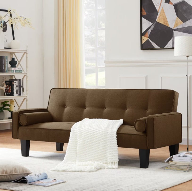 Fabric Sofa, Medieval Love Seat Sofa Furniture, With Pillows, Living Room Button Tufted Sofa, Pull Point Design - Magazin online