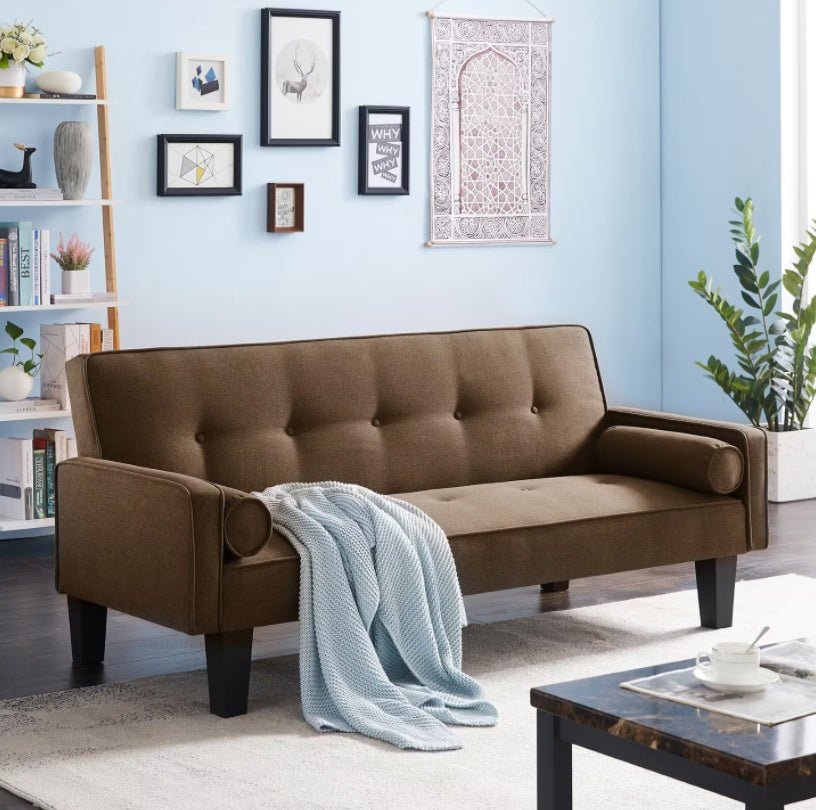 Fabric Sofa, Medieval Love Seat Sofa Furniture, With Pillows, Living Room Button Tufted Sofa, Pull Point Design - Magazin online