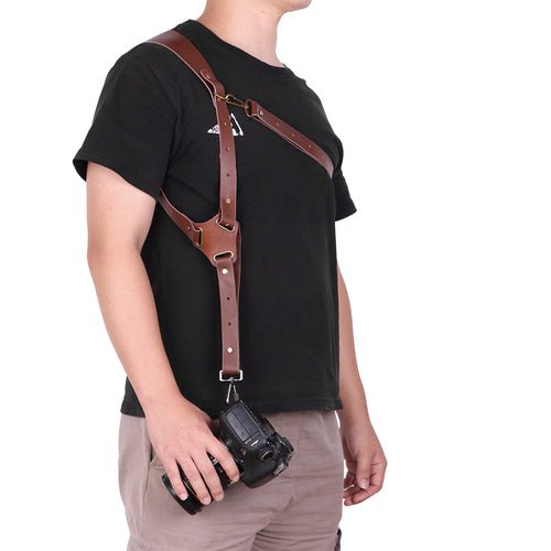 Genuine Leather Camera Shoulder Strap Adjustable - Magazin online