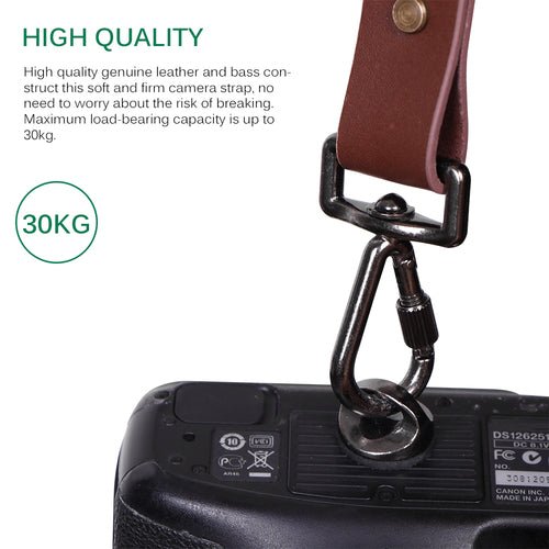 Genuine Leather Camera Shoulder Strap Adjustable - Magazin online