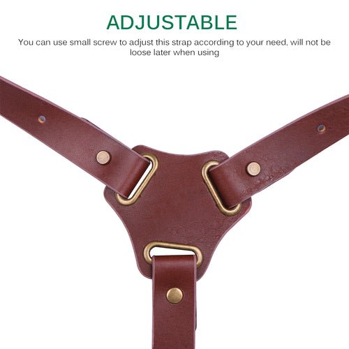 Genuine Leather Camera Shoulder Strap Adjustable - Magazin online