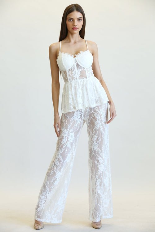 Milania - Peplum Waist Jumpsuit - Magazin online