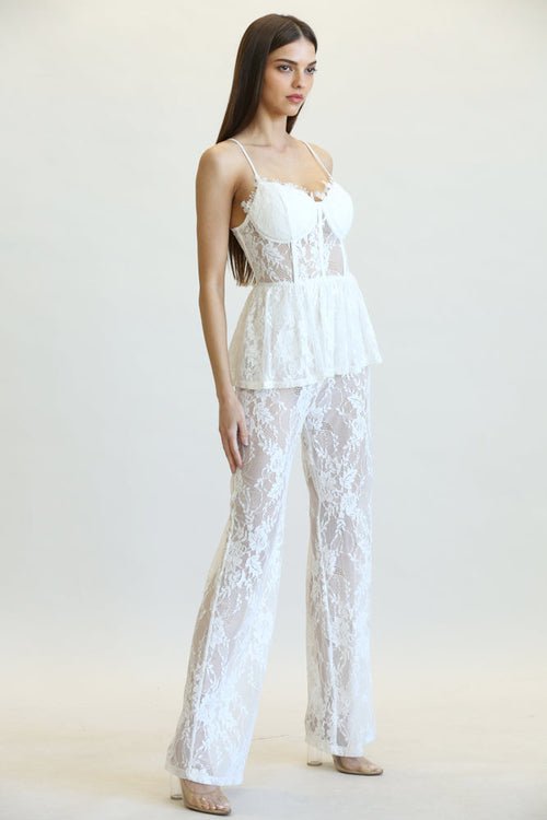 Milania - Peplum Waist Jumpsuit - Magazin online