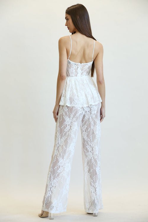 Milania - Peplum Waist Jumpsuit - Magazin online