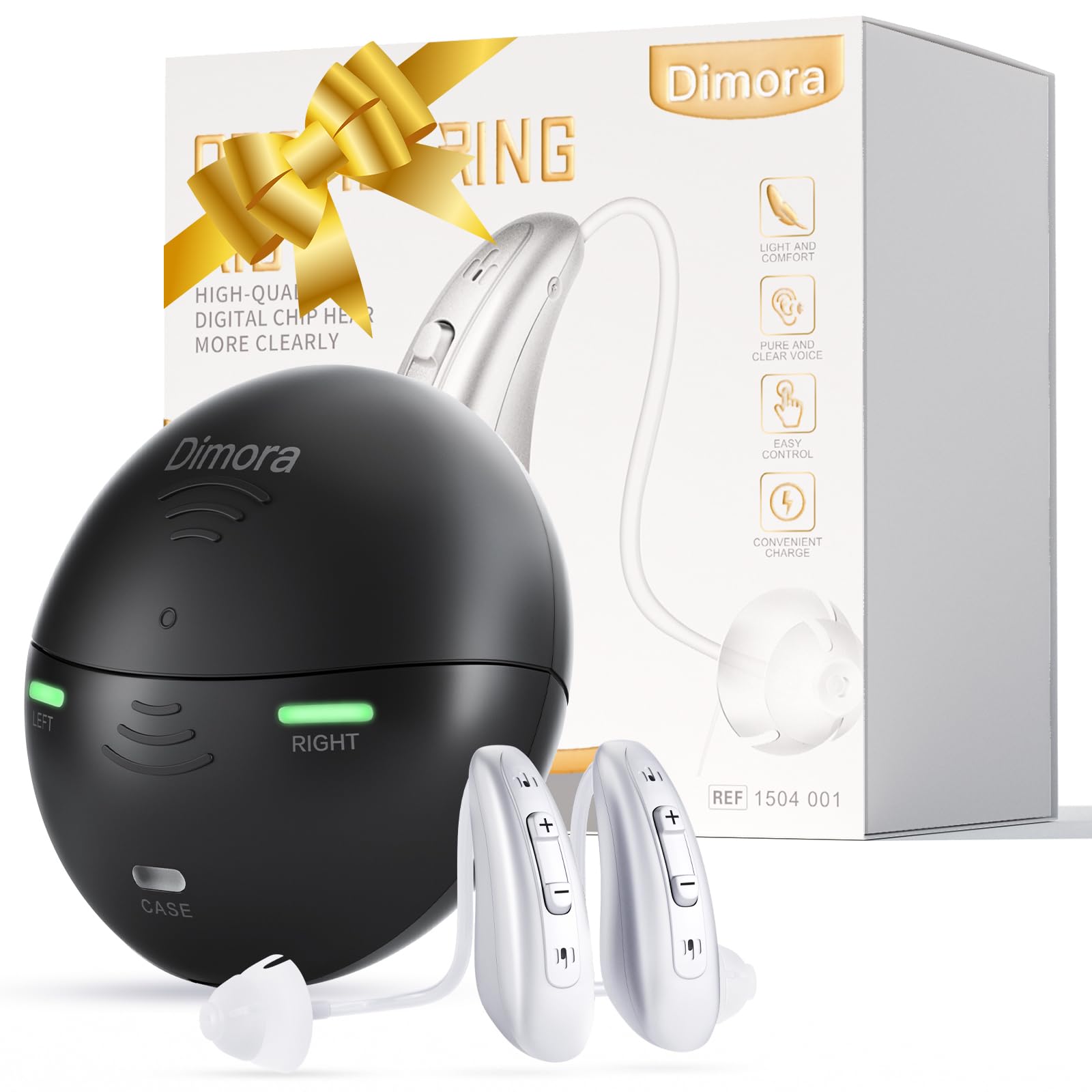 Rechargeable Hearing Aids for Seniors Adults-Dimora BTE Earing Aid (Not Amplifiers) with 16-Channel Sound Processing for Superior Sound Quality Noise Canceling Digital Hearing Assist Easy to UseOver-the-Counter(FSA or HSA eligible) - Magazin online