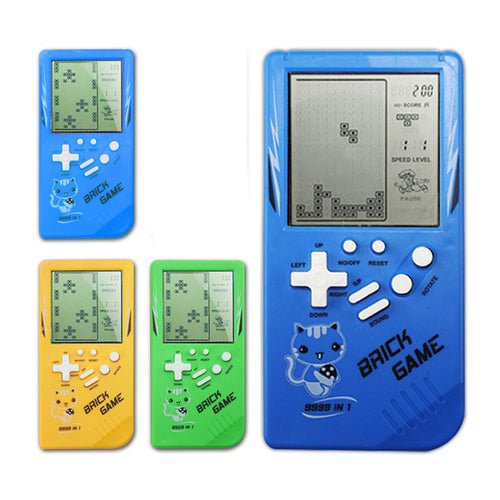 Retro Childhood Tetris Handheld Game Player Yellow - Magazin online