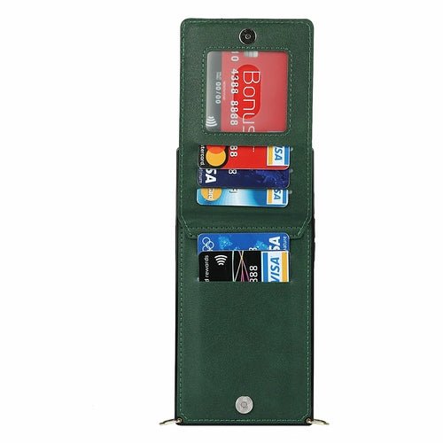 Slim Zipper Wallet Back Case for iPhone With Crossbody Strap - Magazin online