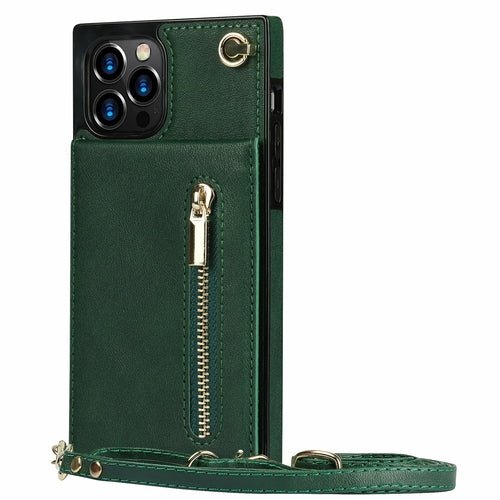 Slim Zipper Wallet Back Case for iPhone With Crossbody Strap - Magazin online
