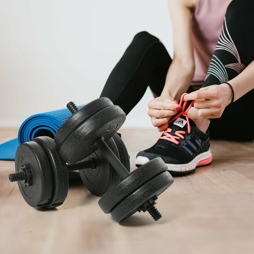 Soozier 42LB Pair Dumbbells Set Training Biceps Exercise Fitness Free - Magazin online