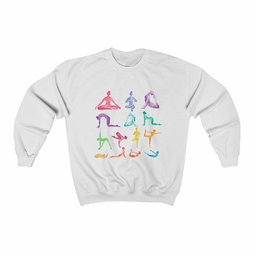 Yoga Theme Crewneck Sweatshirt - Magazin online